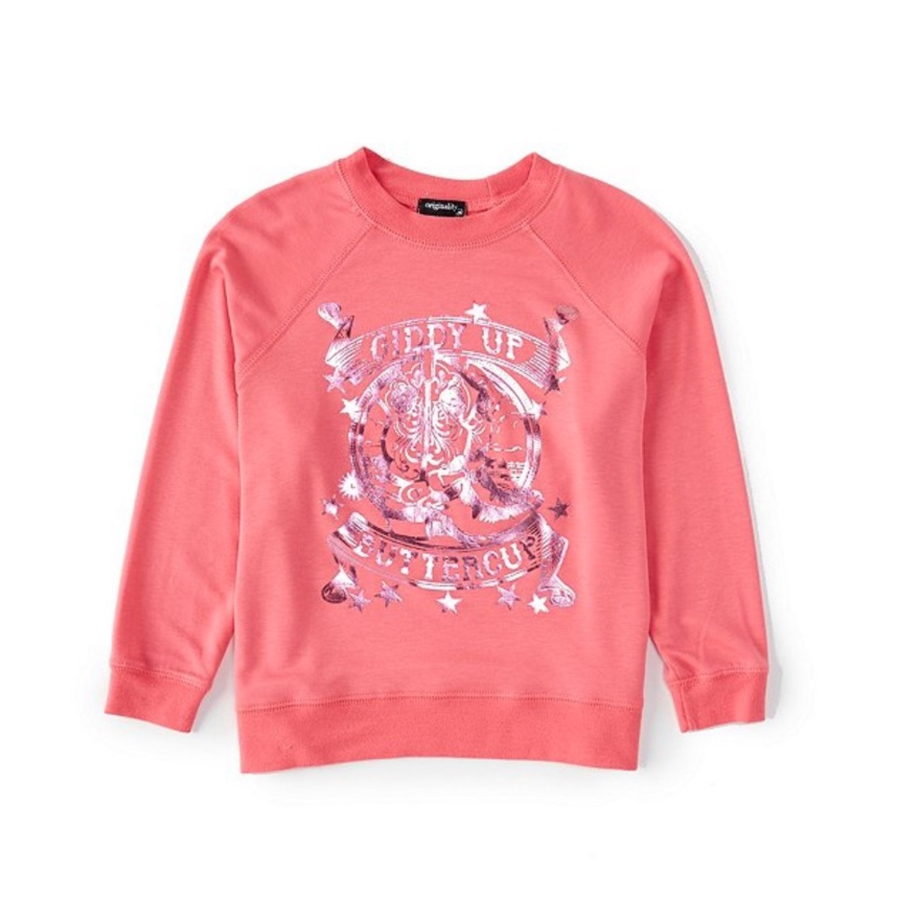 Originality pink giddy up buttercup sweatshirt